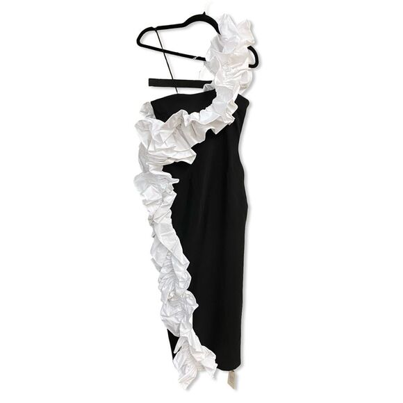 NBD The Sapphira Midi Dress Black & White
Ruffle Dress gown maxi Revolve XS - Picture 5 of 9